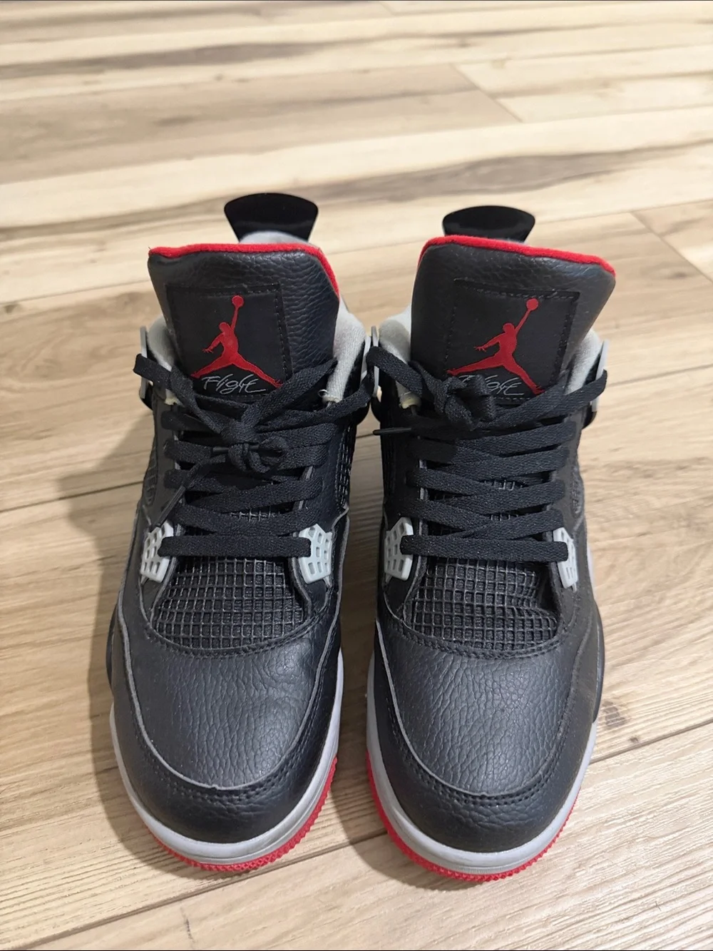 Jordan Men Black/Red/Gray Retro Style Sneakers